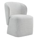 preview thumbnail 11 of 51, Spruce & Spring Kyle Morden Fabric Dining Room Chair with Casters Wrap-round Back Single - Cloud (Multi-colored)