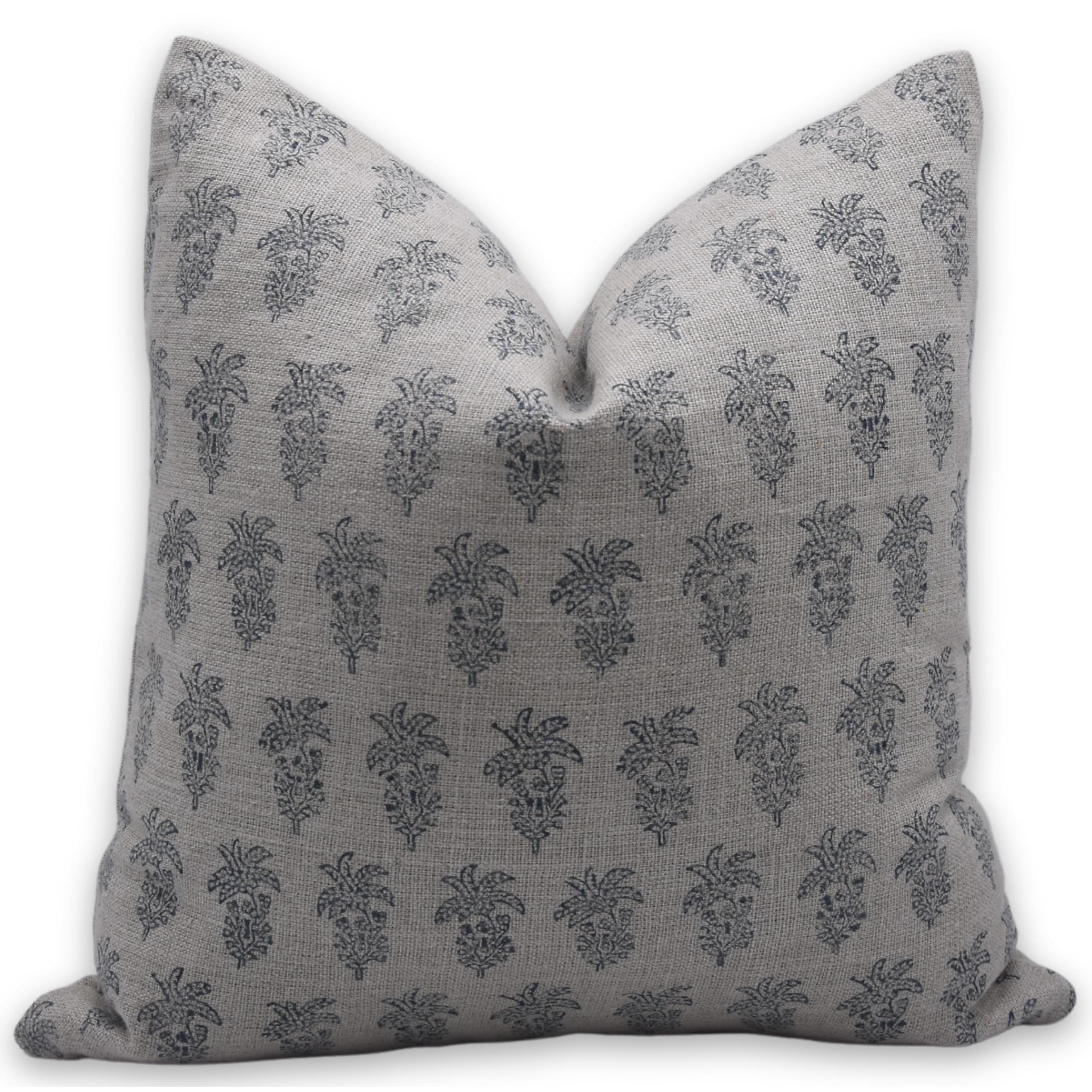 Fabdivine Rustic Thick Linen Sustainable Decorative Pillow Cover Indoor, Khajur