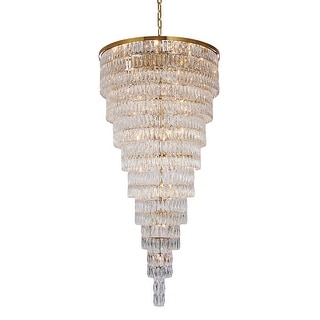 42 Light Gold Metal Chandelier With Crystal Accents - Bed Bath & Beyond ...