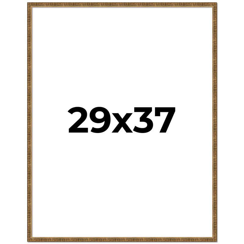 29x37 Frame Gold Picture Frame - Complete Modern Photo Frame Includes