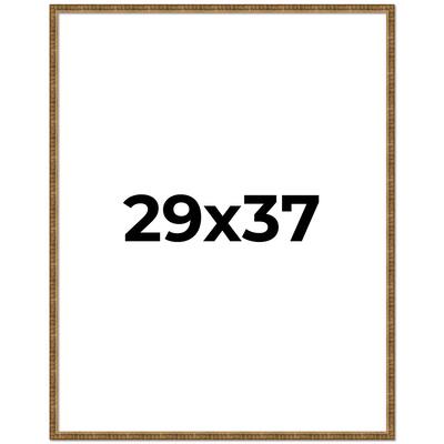29x37 Frame Gold Picture Frame - Complete Modern Photo Frame Includes