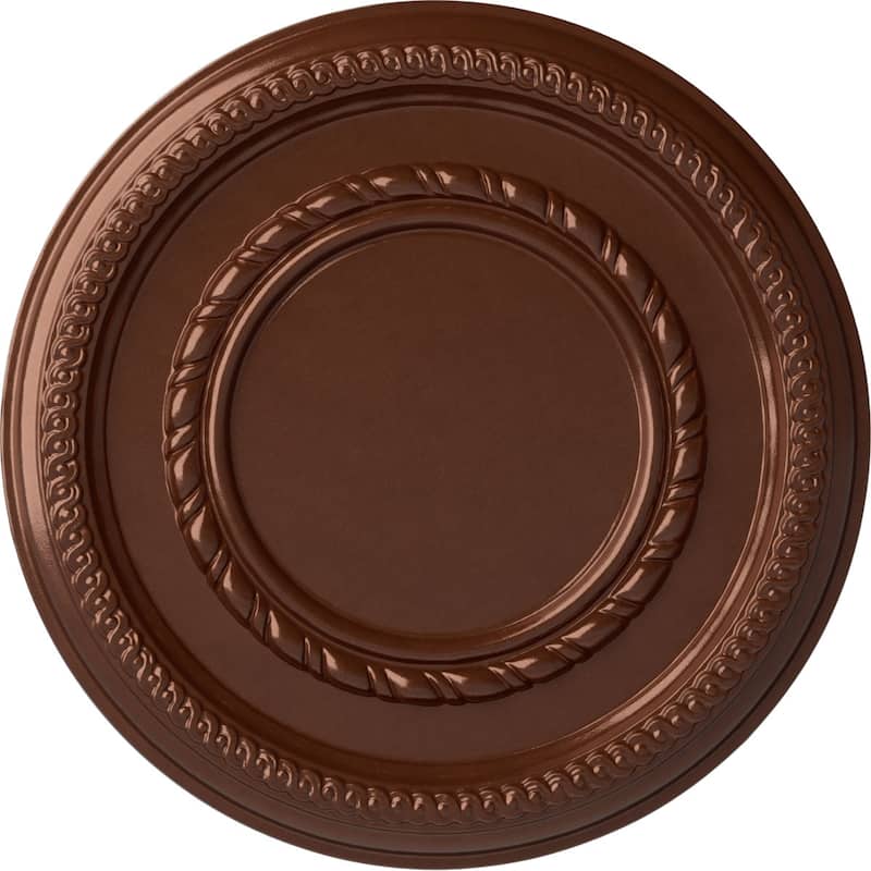 12 5/8"OD x 1 1/8"P Federal Roped Small Ceiling Medallion