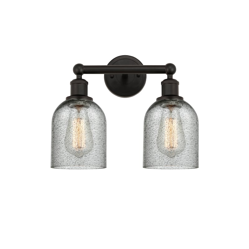 Innovations Lighting 616-2W-12-14 Caledonia Vanity Caledonia 2 Light - Oil Rubbed Bronze / Charcoal