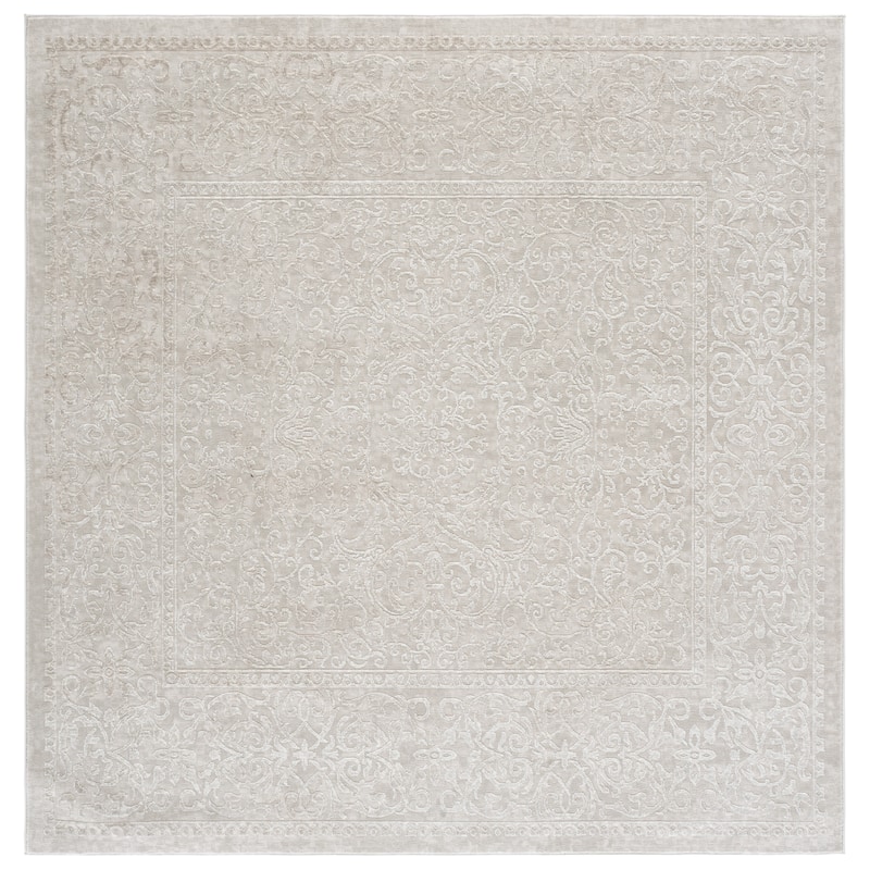 SAFAVIEH Reflection Meelika Area Rug - 6'7" Square - Ivory/Beige