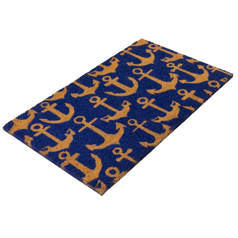 Natural Coir Anchors Away Outdoor Doormat - 18 x 30"