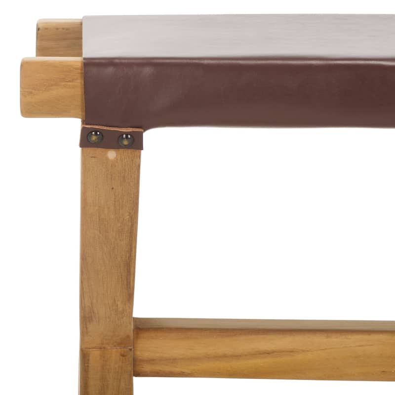 SAFAVIEH Elron X-Leg Bench (Fully Assembled) - 47"W x 16"D x 18"H