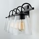 preview thumbnail 18 of 22, Jayne 4-light Bath/ Vanity Fixture w/ Clear Seeded Glass