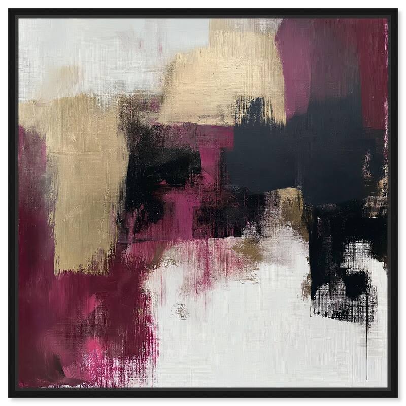 Golden Dusk I Canvas by Art Remedy - Black - 30" x 30"