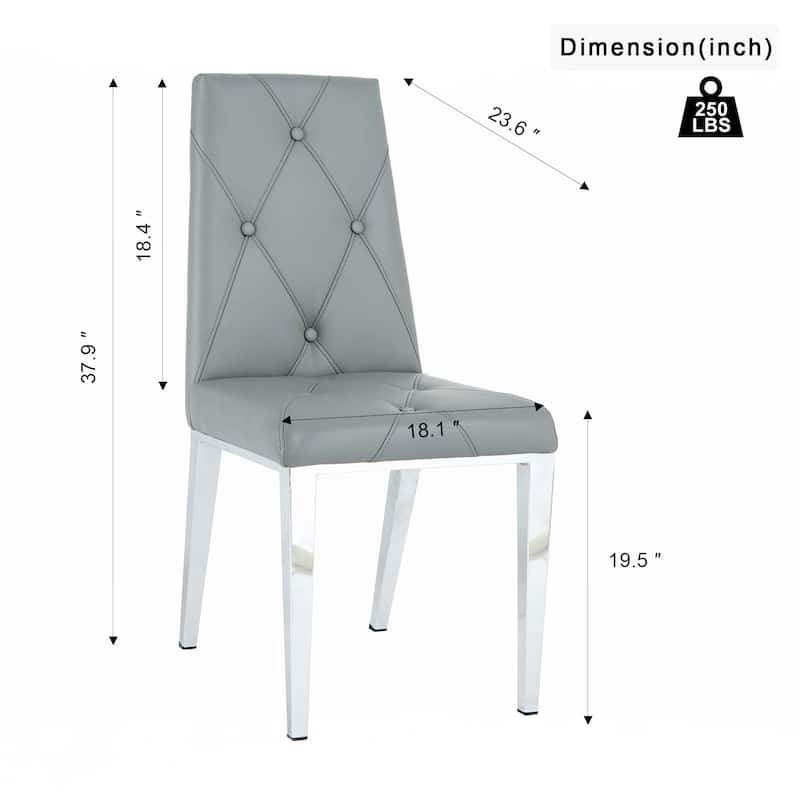 PU Dining Chair(set of 2)