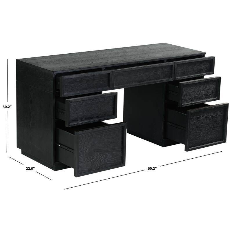 SAFAVIEH Couture Zeus 7-Drawer Storage Desk