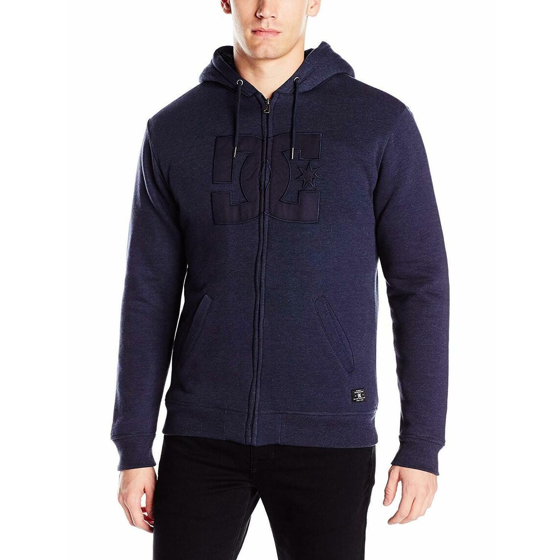 dc men's sherpa full zip hoodie