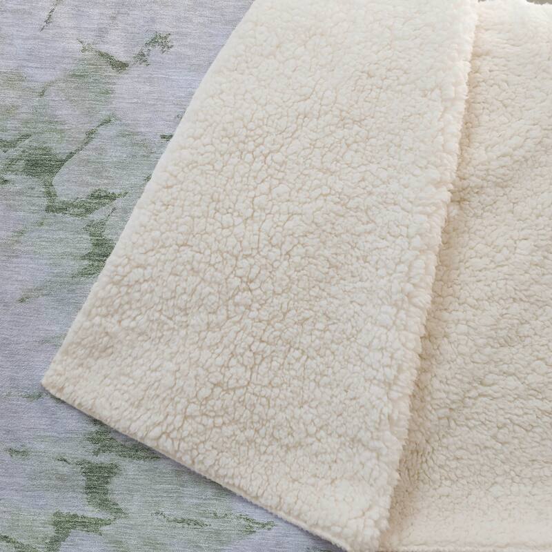 Premium Machine Washable Contemporary Spiral Sherpa Throw Blanket