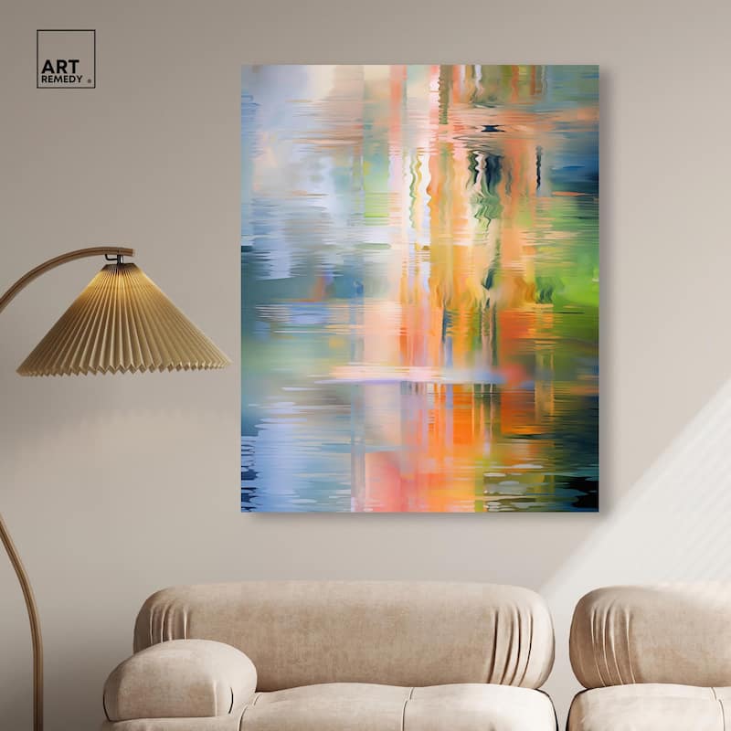 Spectrum's Embrace Canvas by Art Remedy, Gallery Wrapped