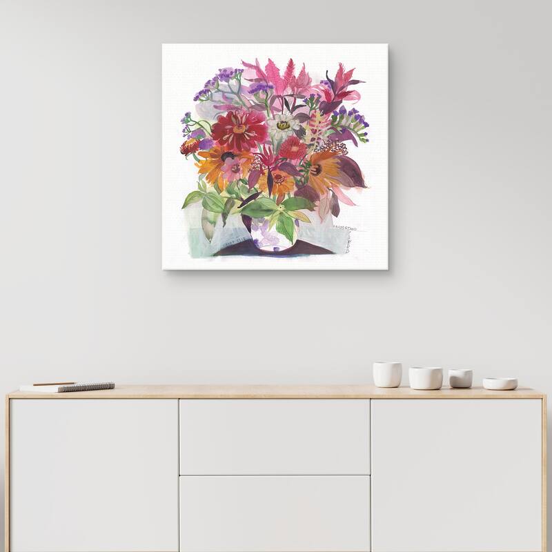 Farm Flowers 1 by Maret Hensick Canvas Art Print