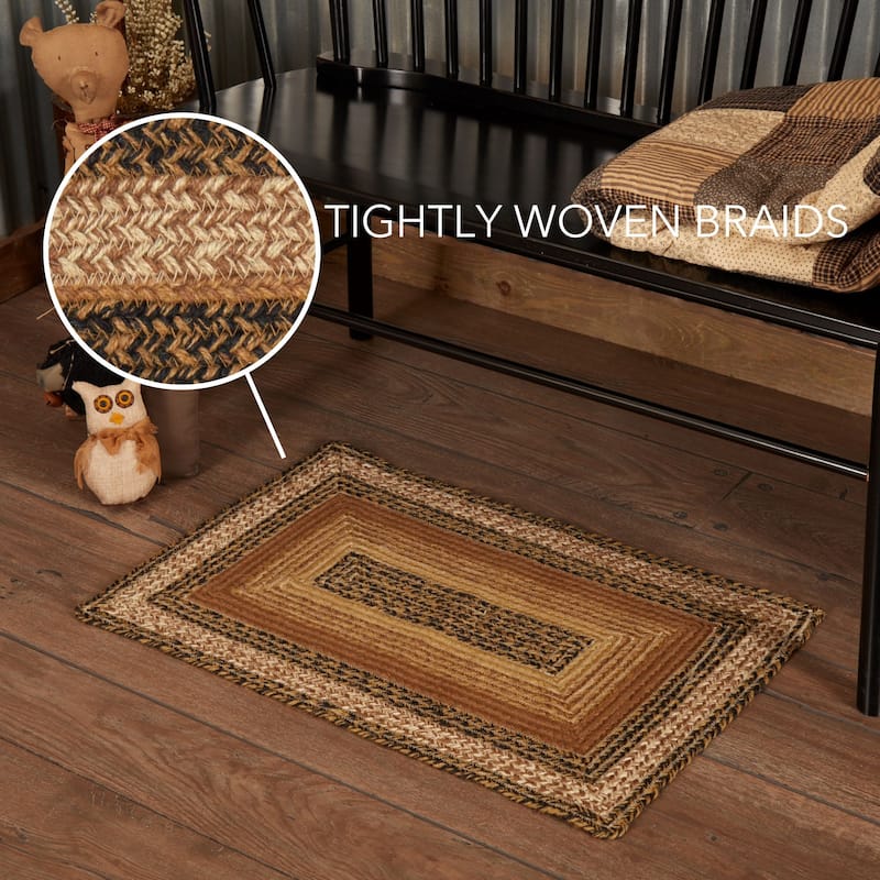Kettle Grove Jute Rug Rect w/ Pad 20x30 - 20" x 30"