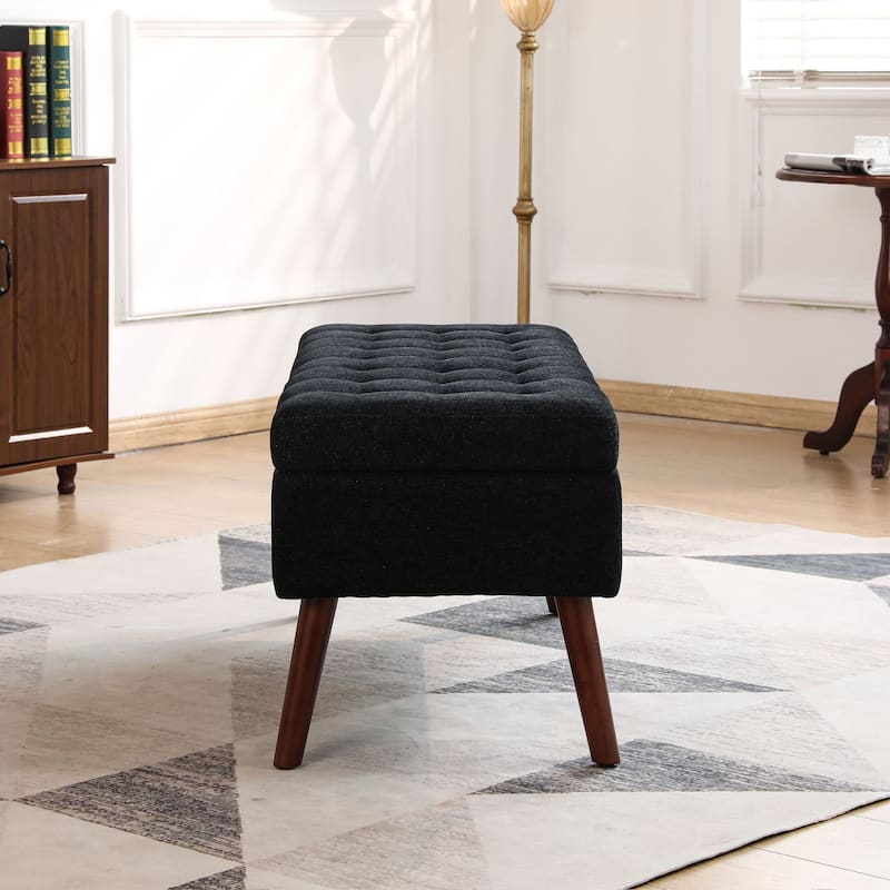 Oaks Aura Storage Bench for Bedroom, End of Bed Bench, Foot of Bed Bench, Entryway Bench Storage Ottoman Bench