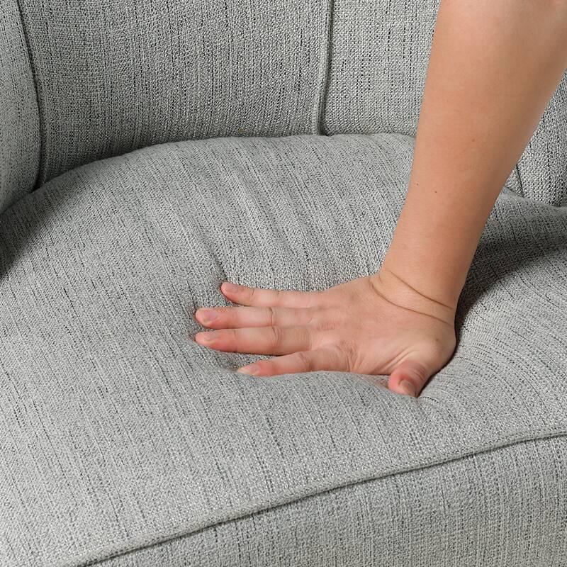 Camden 25" Textured Accent Chair - Espresso Finish Solid Wood Legs