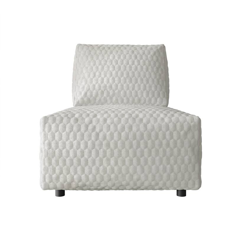 Clayfell Amos Velvet Accent Chair for Living Room - Removable Cover, High-Density Foam & Silent Footrest