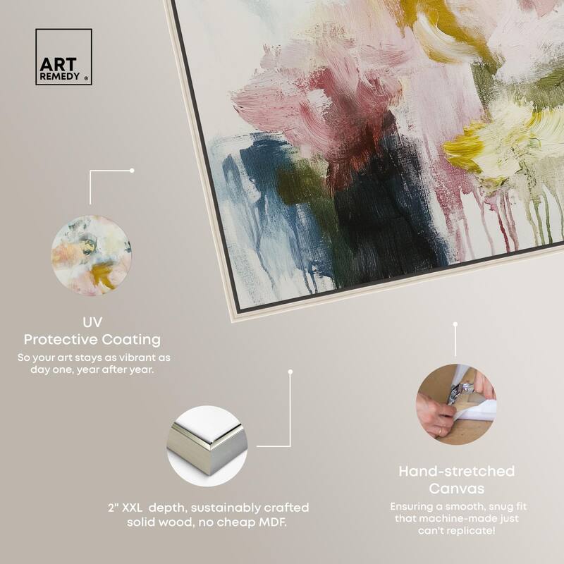 Dripping Colors I Canvas by Art Remedy