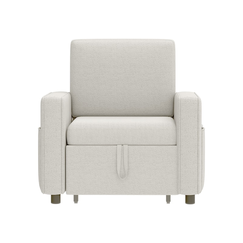 3-in-1 Convertible Sofa Chair Bed with Pull-Out Sleeper and Reclining Lounge for Living Room or Small Space Comfort