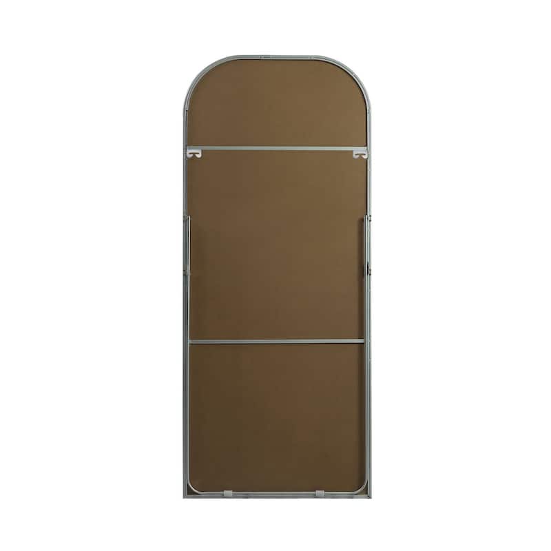 Indigo Home Metal Frame Arch Full Length Mirror 32x76 Inch