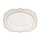 preview thumbnail 6 of 6, Lorren Home Trends 57 Piece Wavy Gold Mix and Match Bone China Service for 8