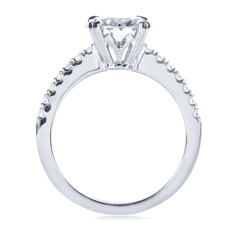 Kobelli 2.20 Carat Lab Grown Diamond Certified 14k Solid Gold Tulip Tiffany Engagement Ring (EF/VS)