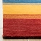 preview thumbnail 6 of 20, SAFAVIEH Handmade Himalaya Orange/ Multicolored Stripe Wool Gabbeh Rug