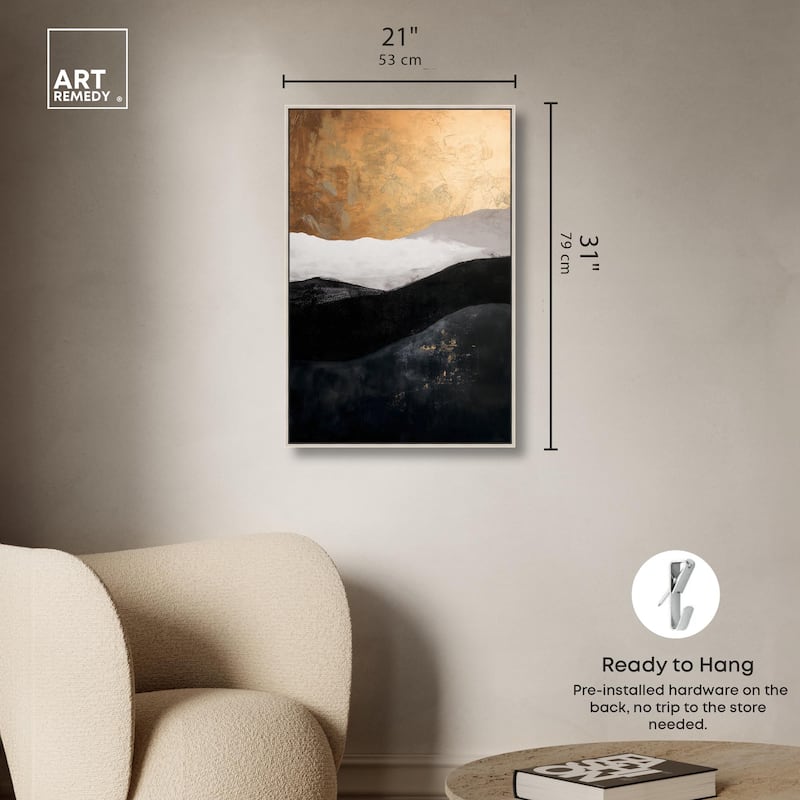 Golden Vista I Canvas by Art Remedy