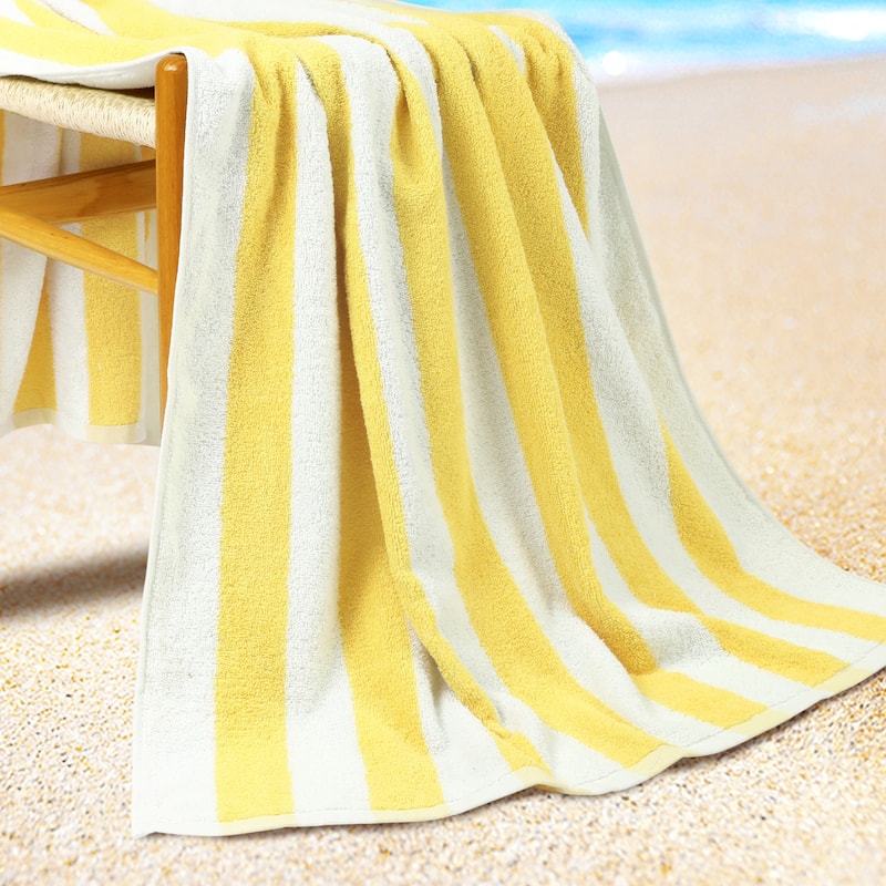 Striped Beach Towels, Sand Free and Quick Dry Pool Towels, Comfort Swimming Towel for Pool, Travel, Camping 30" x 60"