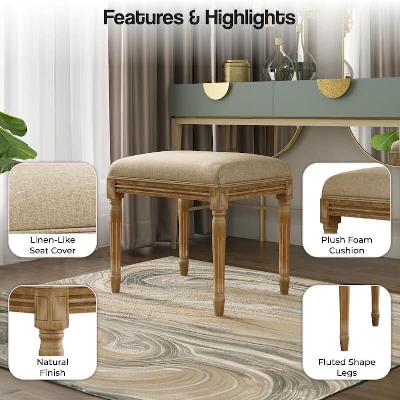 NPD Furniture Madeline Fabric Stool