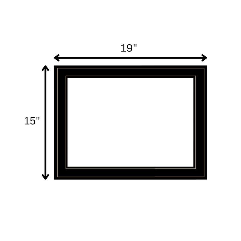 Framed Wall Art - Humorous "The Best Seat in the House", Black Frame