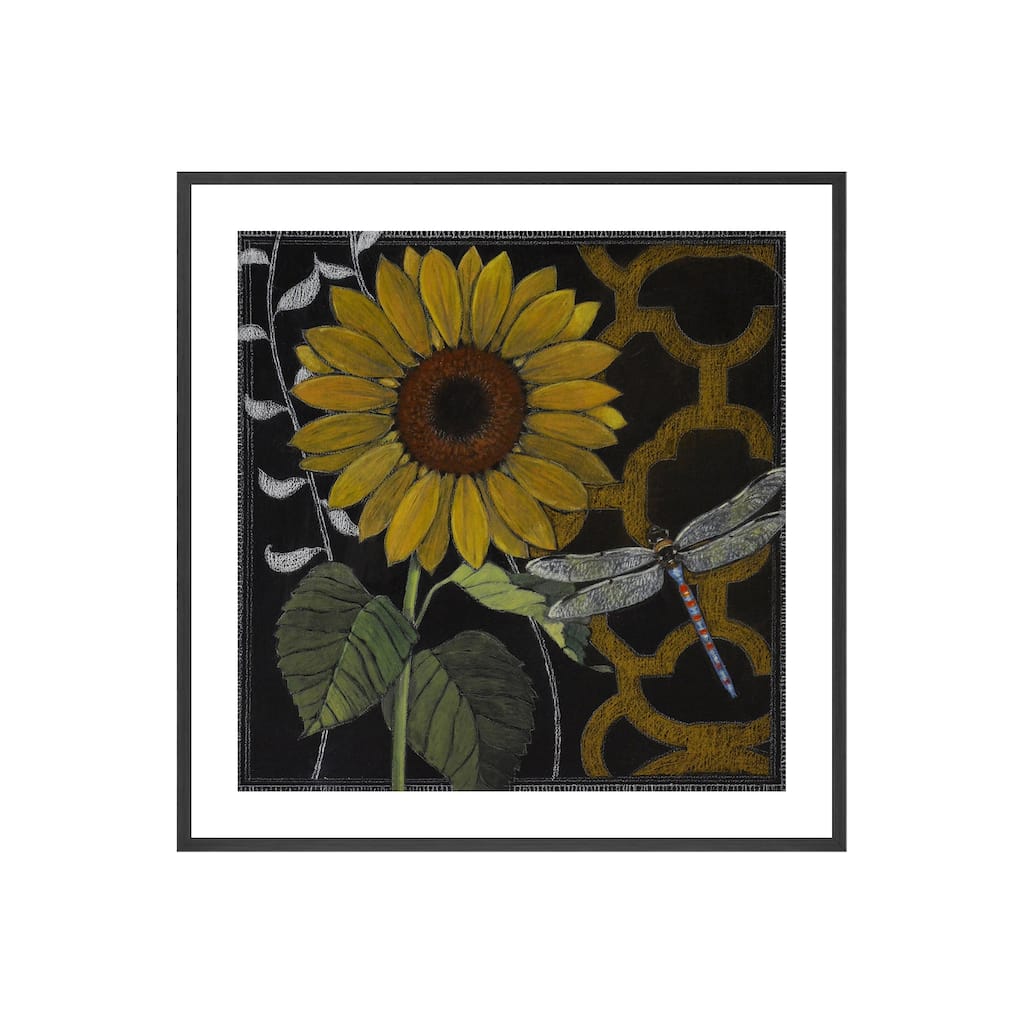 Gilt Slate Flora IV Framed Print Wall Art by Norman Wyatt Jr.