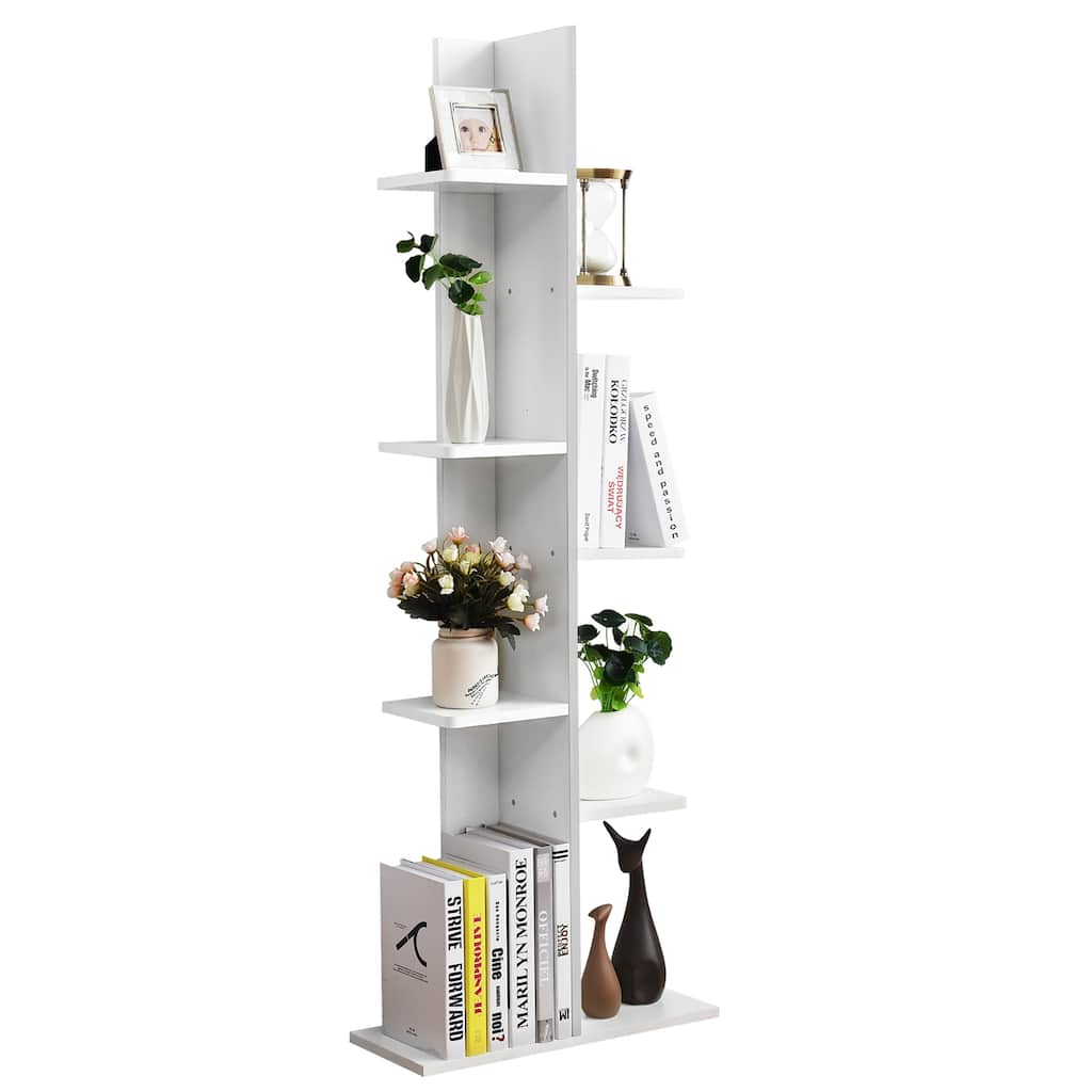 Costway Open Concept Bookshelf Plant Display Shelf Rack Storage Holder - See details
