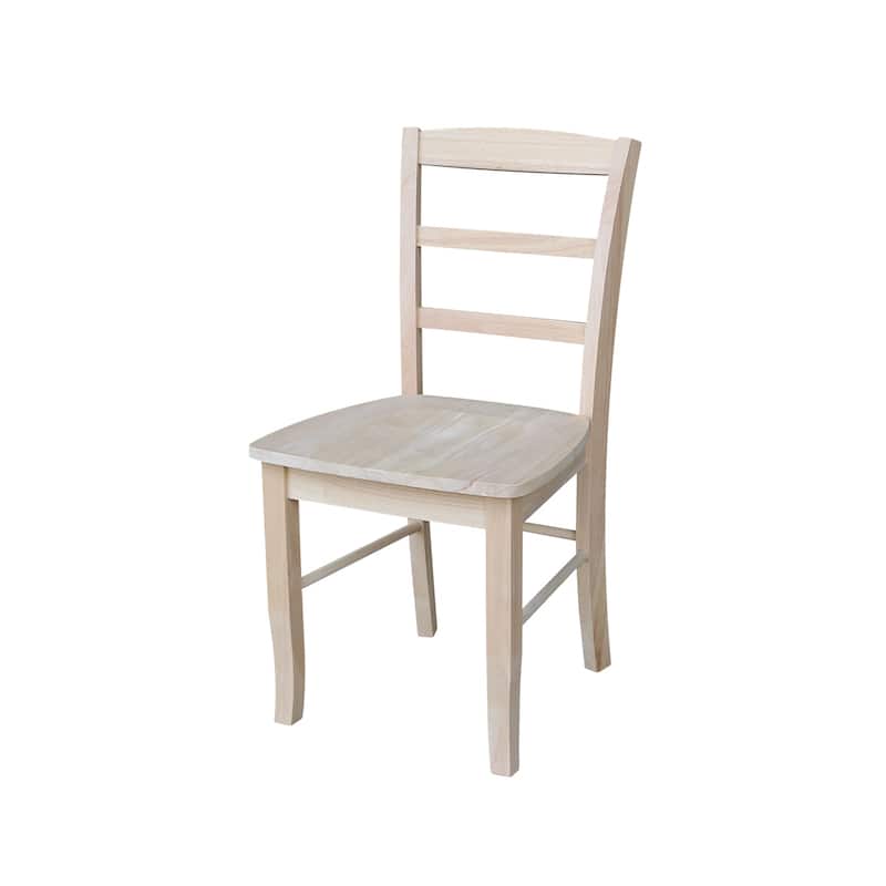 International Concepts Solid Wood Madrid Ladderback Chairs, Set of 2
