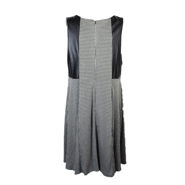 black and white combo dress