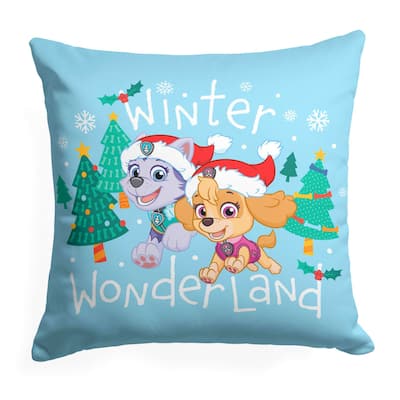 Nickelodeon Paw Patrol Winter Wonderland 18 Inch Throw Pillow