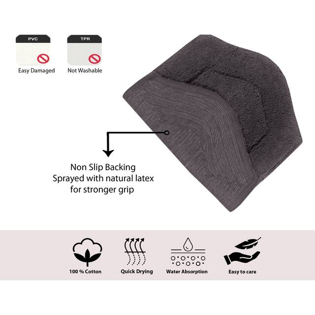Home Weavers Waterford Collection 5 Piece Genuine Cotton Bath Rugs Set