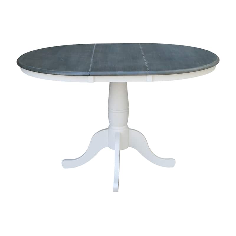 36" Round Extension Dining Table With 4 San Remo Chairs