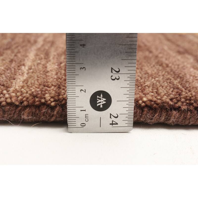 ECARPETGALLERY Hand Loomed Kashkuli Gabbeh Brown Wool Rug - 4'9 x 7'11