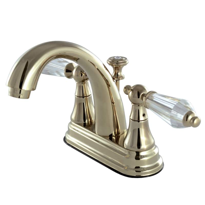 Kingston Brass Wilshire Centerset Bathroom Faucet - Includes Metal - Polished Brass