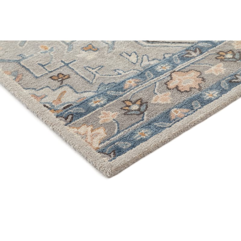 Terra by Obeetee Timeless Britson Blue Rug
