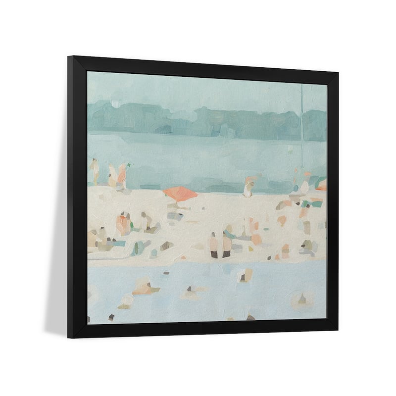 Sea Glass Sandbar II Premium Framed Poster by Emma Scarvey
