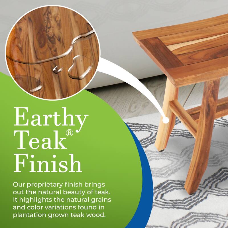 EcoDecors 24", Bench, Shower Stool, Shower Seat, Shower Chair for