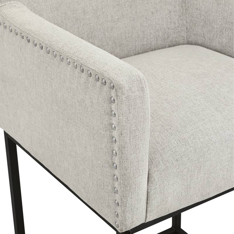 Modern Counter Height Bar Stools Fabric Upholstered Counter Stool
