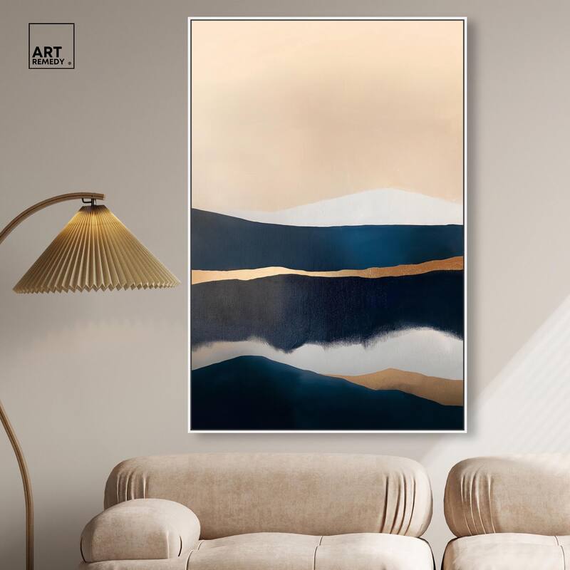 Golden Seam I Canvas by Art Remedy