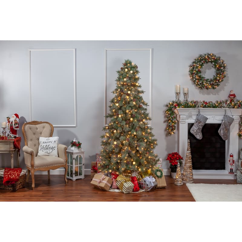7.5 Foot Pre Lit Arcadia Fir Tree - N/A