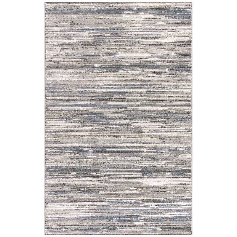 Nourison Serenity Home Indoor Abstract Area Rug - 3' 11" x 5' 11" - Grey