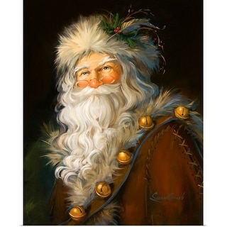 "Father Christmas" Traditional Santa Winter Holiday Poster Print
