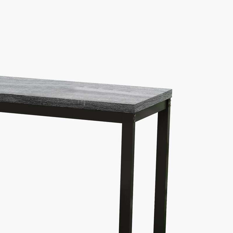 Modern Style 4-Piece Dining Set with Rectangular Table and 3 Dining Stools